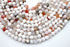 White Fire Agate Gemstone Beads, 8mm, Round